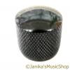 HEAVY METAL KNURLED KNOB BLACK FOE ELECTRIC BASS OR TELECASTER GUITAR